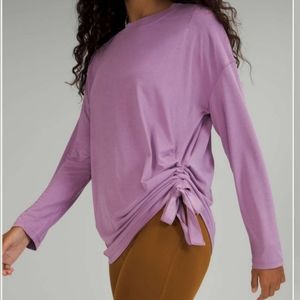 Lululemon sinch tie long sleeve top